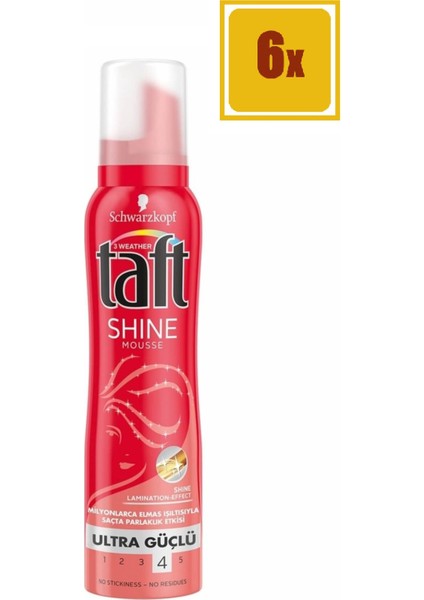 Saç Köpüğü Ultra Güçlü 150 ml 6'lı Set