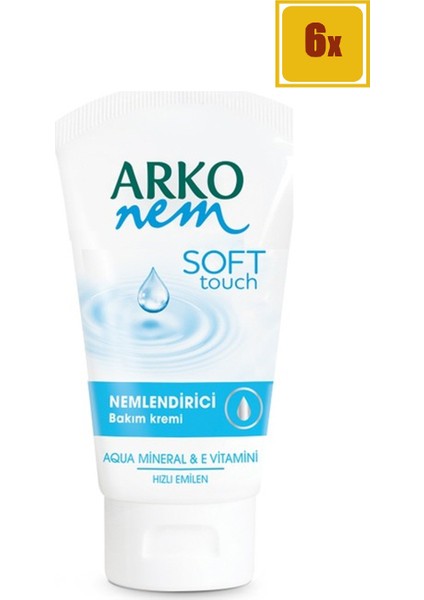 Nem Krem Soft Touch 75 ml 6'lı Set