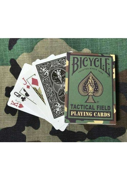 Tactical Field V2 Camouflaged Oyun Kağıdı Kartları (Koleksiyonluk Bicycle Kartları Destesi)