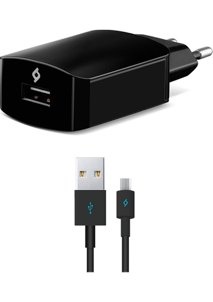 SpeedCharger™ Micro Usb Ev Şarj Cihazı Siyah 2SCS01S