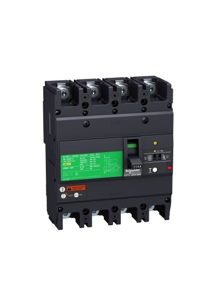 Ezcv250H4200 200A 4 Kutup Kaçak Akım Korumalı 36Ka Komp. Şalt.
