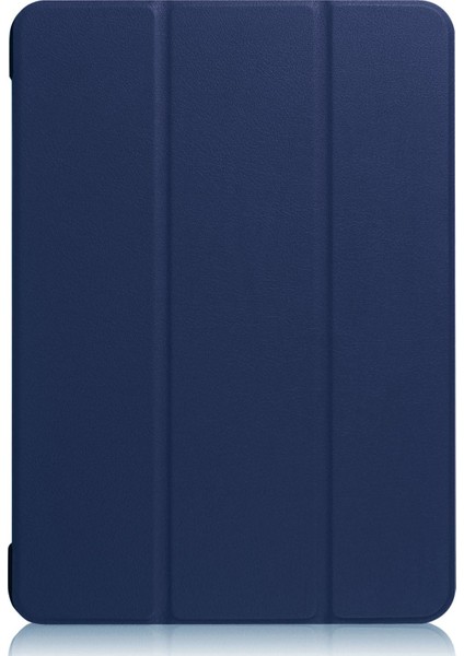 Apple iPad Pro 12.9 3.Nesil (2018) LeatherSoft Smart Case Deri Tablet Kılıfı (A1876/A2014/A1895/A1983) 12.9 İnç Mavi