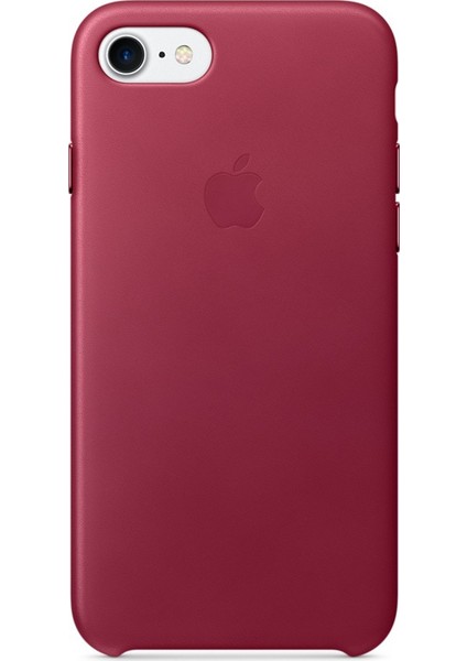 Apple iPhone 7/8 Deri Kılıf Fuşya
