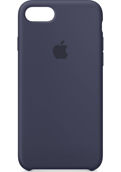 Apple iPhone 7/8 Kamelya (Camellia) Silikon Kılıf Kauçuk Arka Kapak Gece Mavisi