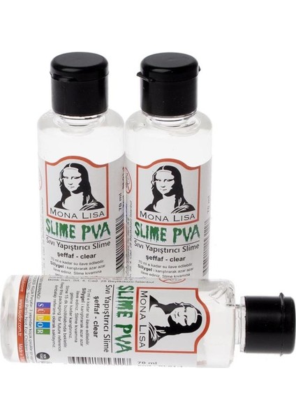 Sıvı Yapıştırıcı Slime Şeffaf 70Ml 12'Li