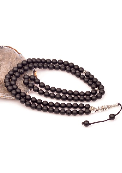 Mat Obsidyen Taşı Dua Tesbihi ( 8 Mm ) fiyatları