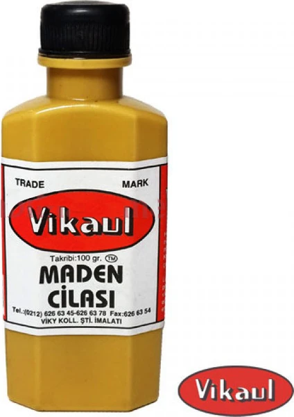 Vikaul Metal Parlatıcı / Maden Cilası, Kavil 100 Gr