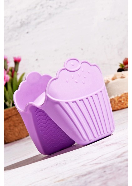 Cup Cake Şekilli lüx Silikon Fırın Tutacağı