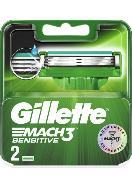 Mach3 Sensitive 2'li Yedek Tıraş Bıçağı