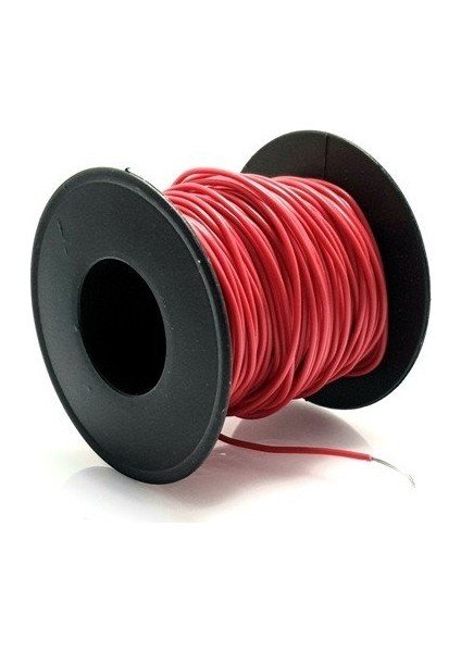 0.22MM 20MT Çok Damarlı Kırmızı Montaj Kablosu