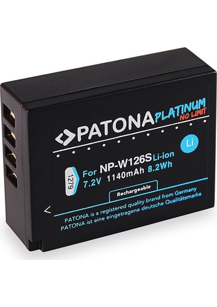 Platinum Batarya ( Fujifilm NP-W126S Batarya Muadili )