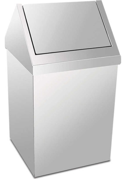 3800-380 Metal Çatı Kapaklı Çöp Kovası 80 Litre