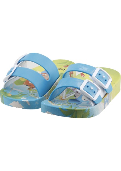 11364 Günlük Plaj Havuz Banyo Erkek Çocuk Terlik Turkuaz modelleri