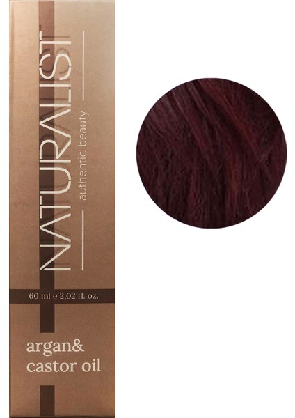 Naturalist Kalıcı Saç Boyası 60 ml - 6.6 Koyu Kızıl Kumral