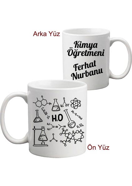 Kimya Öğretmenine Hediye İsimli Kupa Bardak fiyatları