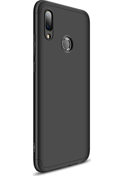 Huawei Y7 Prime 2019 Kılıf Double Dip 360 Protective Siyah
