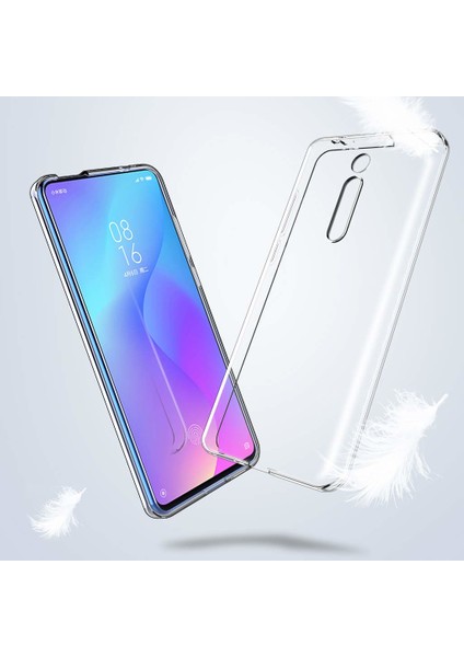 Xiaomi Mi 9T Kılıf Transparent Soft Beyaz