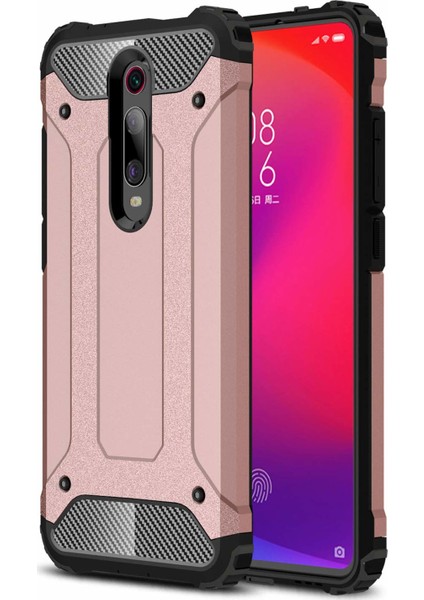 Xiaomi Mi 9T Kılıf Rugged Armor Rose Gold