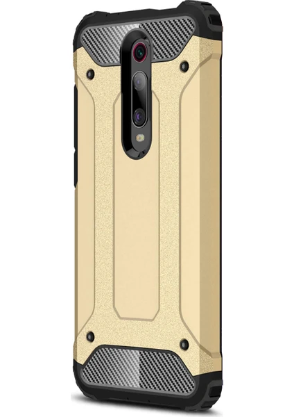 Xiaomi Mi 9T Kılıf Rugged Armor Gold