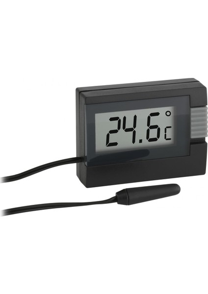 Dijital Problu Termometre Buzdolabı Akvaryum Siyah