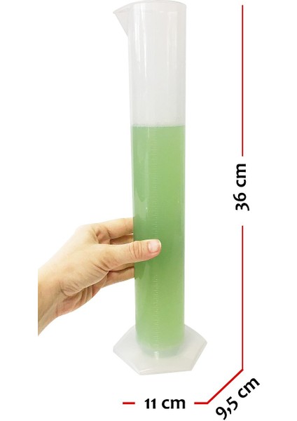 500Ml Plastik Mezür Uzun Form Pp