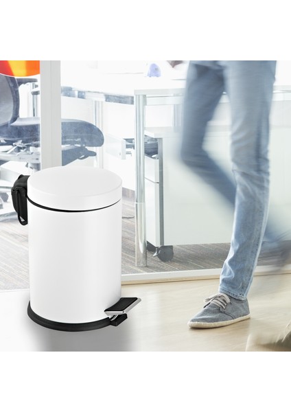 Renkli Pedallı Çöp Kovası Beyaz 16 lt fiyatları