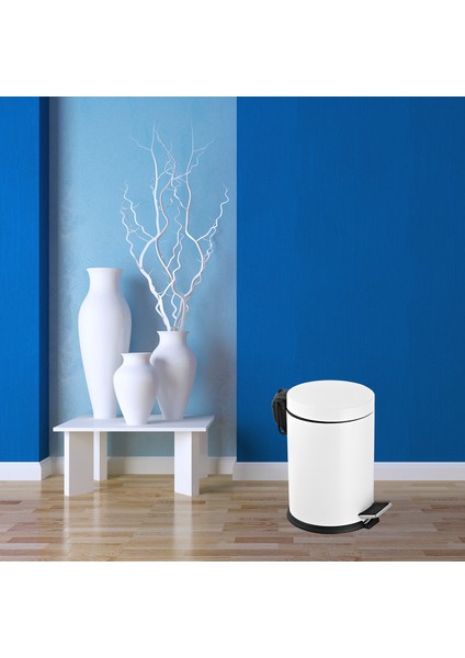 Renkli Pedallı Çöp Kovası Beyaz 16 lt fırsatları
