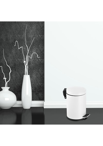 Renkli Pedallı Çöp Kovası Beyaz 16 lt indirimleri