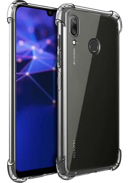 Huawei Y7 2019 Shock Absorbing Kılıf Şeffaf