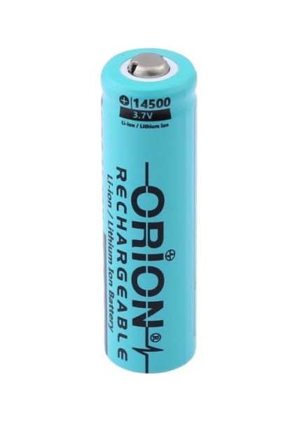 14500 3.7 V 900 Mah Şarjlı Li-Ion Pil (Başlı)