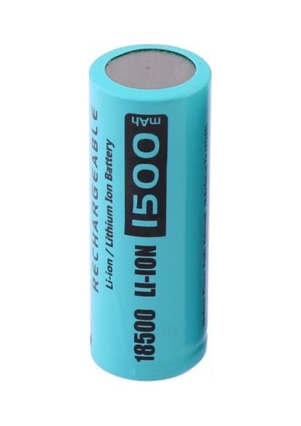 18500 3.7 V 1500 Mah Şarjlı Li-Ion Pil (Başsız)