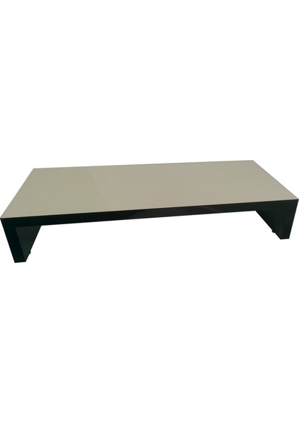 Parlak Siyah Beyaz Zemin Mdf Ekran Altı Yükseltici Monitor Stand 10 cm fiyatları