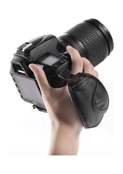 Hand Grip Strap Elcik Deri - Nikon D7000 D7100 D7200 D7500