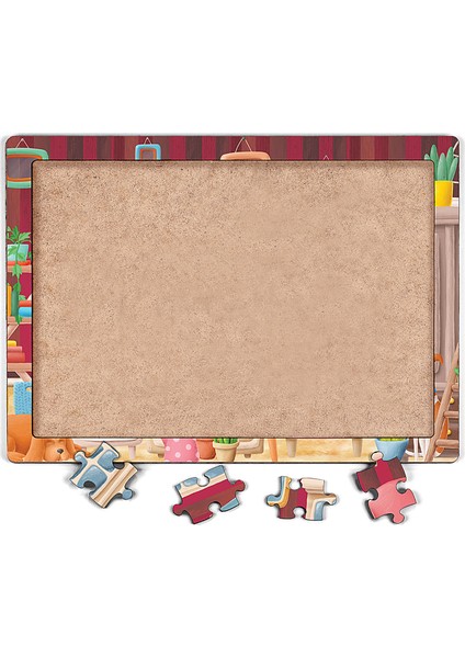 Güzel Evimiz Ahşap Puzzle 54 Parça (Lıv-09)