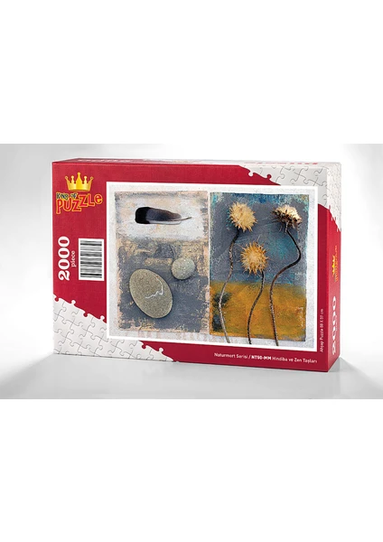 King Of Puzzle Hindiba ve Zen Taşları Ahşap Puzzle 2000 Parça (NT50-MM)