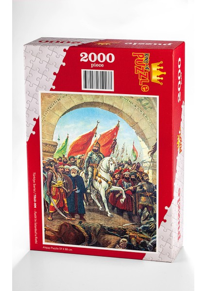 King Of Puzzle Fatih'in Istanbul'u Fethi Ahşap Puzzle 2000 Parça (TR60-MM)