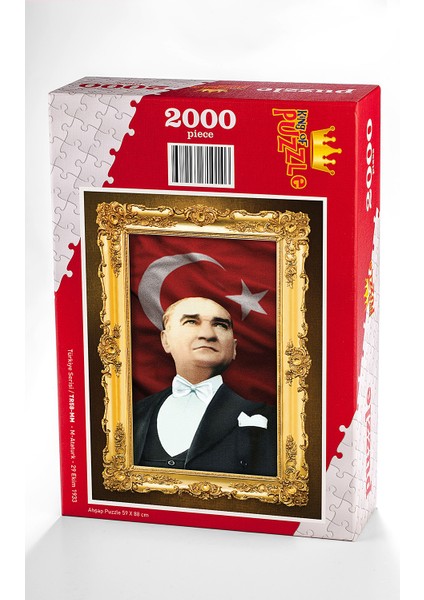 King Of Puzzle Atatürk - 29 Ekim 1933 Ahşap Puzzle 2000 Parça (TR58-MM)