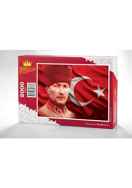 King Of Puzzle Atatürk Ahşap Puzzle 2000 Parça (TR53-MM)