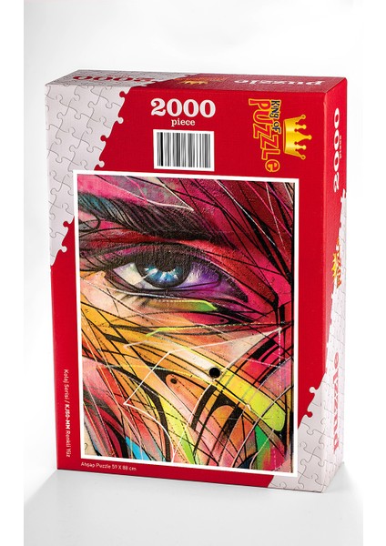 Renkli Yüz Ahşap Puzzle 2000 Parça (KJ50-MM)