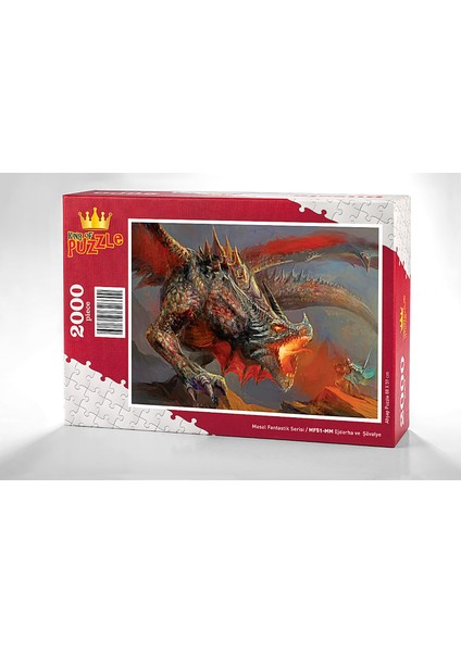 Ejderha Ve Şövalye Ahşap Puzzle 2000 Parça (MF51-MM)