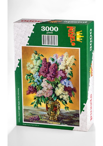 King Of Puzzle Leylaklar  Vazosu Ahşap Puzzle 3000 Parça (NT76-MMM)