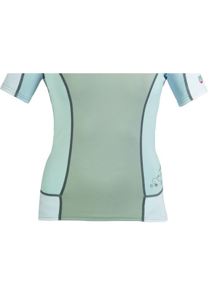 Trilastic Kısa Kol Kadın Rash Guard Dalış Elbisesi Gri modelleri