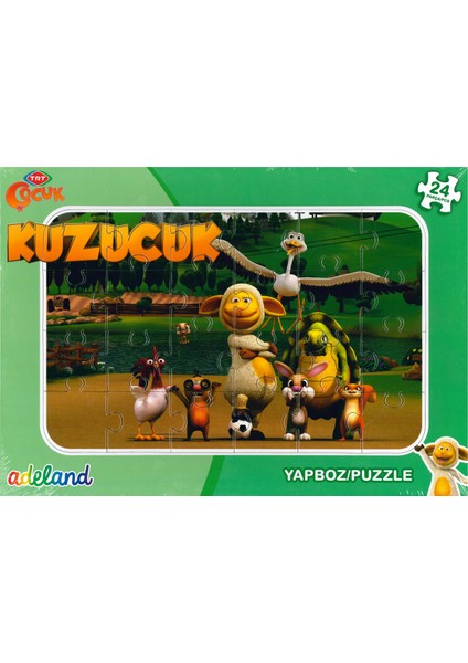 Adeland Trt Çocuk Kuzucuk 24 Parça Yapboz / Puzzle (3+)