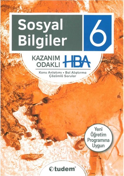 Tudem Yayınları 6. Sınıf Sosyal Bilgiler Kazanım Odaklı HBA 2019