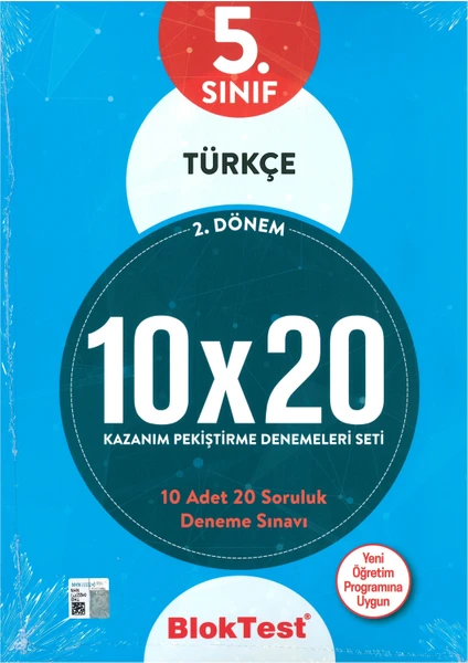 Tudem Yayınları Bloktest 5. Sınıf Türkçe 10X20 Kap Deneme.(2. Dönem) 2019