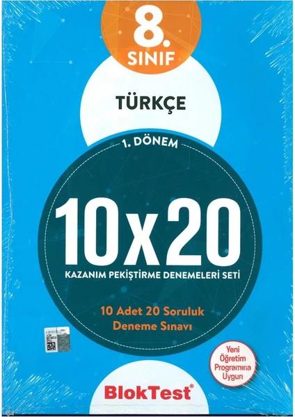 Tudem Yayınları Bloktest 8. Sınıf Türkçe 10X20 Kap Deneme 1. Dönem