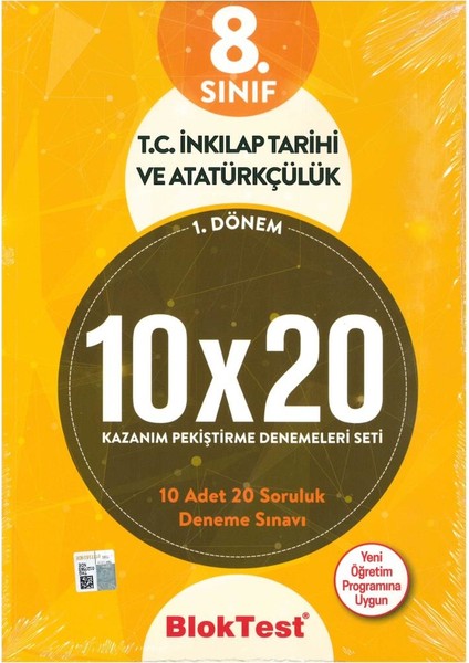 8. Sınıf İnkilap Tarihi Kap Deneme 10X20 (1. Dönem)