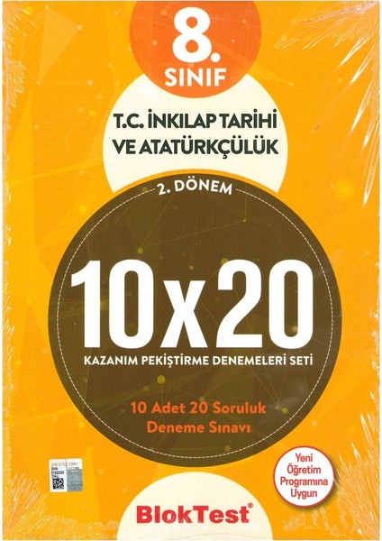 Bloktest 8. Sınıf İnkılap Tarihi 10X20 Kap Deneme.(2. Dönem) 2019