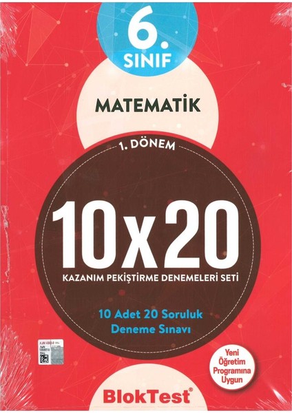 Tudem Yayınları 6. Sınıf Matematik 10X20 Deneme 1. Dönem 2019