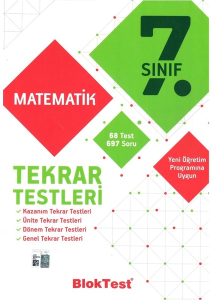 Tudem Yayınları 7. Sınıf Matematik Tekrar Testleri 2019